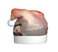 WHJSHOP Sombreros de Navidad de felpa para hombre y mujer, diseño de bosque de montaña solar, gorras de fiesta de Año Nuevo para adultos