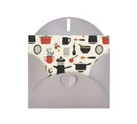 WHJSHOP Tarjeta de felicitación con impresión de producto de fondo puro, papel nacarado de alta calidad, efecto perla de doble cara, sobre de papel perla con hebilla de amor