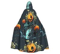 WHJSHOP Terrible capa con capucha para adultos con diseño de árbol de calabaza, sin cremallera, cómoda y duradera para juegos de rol