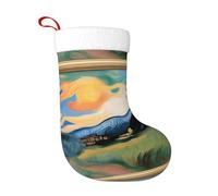 WHJSHOP The Dawn Under - Calcetines decorativos de Navidad para decoración durante Halloween, Navidad y Año Nuevo