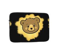 WHJSHOP The Little Bear in The Gold Powder Prints - Funda portátil a prueba de golpes para hombres y mujeres, viajes de negocios y uso diario en la oficina