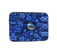 WHJSHOP The Little Bird in The Blue Flower Prints - Funda portátil a prueba de golpes para hombres y mujeres, viajes de negocios y uso diario en la oficina