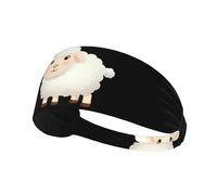 WHJSHOP The Shy Little Sheep - Diadema deportiva para mujer, a prueba de sudor, banda elástica de verano