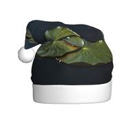 WHJSHOP The tranquility of water lilies - Gorro de Navidad impreso para adultos, diseño suave, ligero y esponjoso para hombres y mujeres