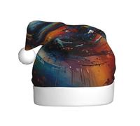 WHJSHOP The vortex of art - Gorro de Navidad impreso para adultos, diseño suave, ligero y esponjoso para hombres y mujeres