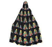 WHJSHOP Toys in the net bag imprime capa con capucha para adultos, para Halloween, juegos de rol y fiestas de disfraces