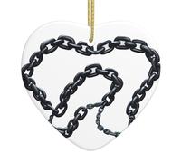 WHJSHOP Trapped in Shackles - Colgante de cerámica con diseño de amor de Navidad, decoración de interiores, regalo para festivales