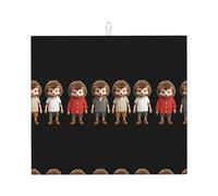 WHJSHOP Varios trajes para The Little Hedgehog - Almohadilla absorbente de cocina, microfibra súper absorbente, antideslizante de gran tamaño