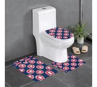 WHJSSF American Soccer - Juego de 3 piezas para baño, antideslizante, secado rápido, duradero, para baño