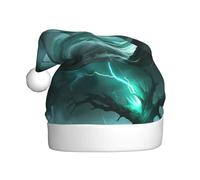 WHJSSF Ancient Tree in the Storm - Sombreros de Navidad de felpa para hombres y mujeres, gorras de fiesta de Año Nuevo para adultos