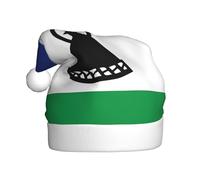 WHJSSF Bandera de Lesotho Printing - Sombreros de Navidad de felpa para hombres y mujeres, gorras de fiesta de Año Nuevo para adultos