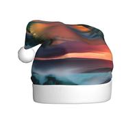 WHJSSF Beach Maui Hawaii Sunset Sea Waves Nubes Imagen Sombrero de Navidad para adultos, lo que lo convierte en un regalo divertido y duradero para hombres y mujeres