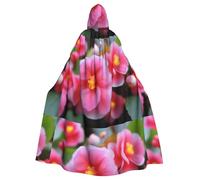 WHJSSF Begonia in Bloom Prints Halloween - Capa con capucha para adultos es una capa súper grande, cómoda y duradera