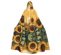 WHJSSF Blessed To Be Called Sunflower Prints Halloween - Capa con capucha para adultos es una capa súper grande, cómoda y duradera