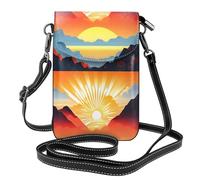 WHJSSF Bolso pequeño para teléfono celular de 7.6 x 4.9 pulgadas, funda cruzada de cuero con solapa para mujer, perfecta para caminar, acampar