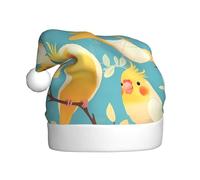 WHJSSF Bonito sombrero de Navidad con imagen de cacatúa para adultos, por lo que es un regalo divertido y duradero para hombres y mujeres