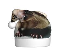 WHJSSF Bonito sombrero de Navidad con imagen de erizo para adultos, por lo que es un regalo divertido y duradero para hombres y mujeres