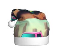 WHJSSF Bonito sombrero de Navidad con imagen de Monster Trucks para adultos, por lo que es un regalo divertido y duradero para hombres y mujeres