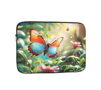 WHJSSF Butterflies in The Garden Prints - Funda portátil para portátil de 15 pulgadas, para viajes de negocios, escuela, oficina, uso diario