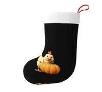 Whjssf Calcetines de Navidad impresos de doble cara con imagen de calabaza para decoración de interiores y fiestas de gran capacidad