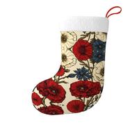 Whjssf Calcetines de Navidad impresos de doble cara con imagen de gerbera brillante para decoración de interiores y fiestas de gran capacidad