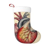 WHJSSF Calcetines decorativos de Navidad, calcetines suaves de anatomía humana con diseño de corazón con impresión ligera, con una buena sensación táctil para Halloween, Navidad y Año Nuevo