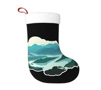 WHJSSF Calcetines decorativos de Navidad con el majestuoso río Yangtze impresos, suaves, esponjosos y duraderos para Halloween, reuniones de vacaciones, etc
