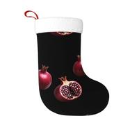 WHJSSF Calcetines decorativos de Navidad con imagen de granada similar al rubí para decorar durante Halloween, Navidad y Año Nuevo