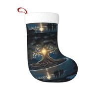 WHJSSF Calcetines decorativos de Navidad con imagen del árbol de la sabiduría antigua para decorar durante Halloween, Navidad y Año Nuevo