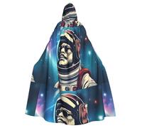 WHJSSF Capa con capucha Cool Man In Outer Space Galaxy Prints Halloween para adultos, capa con capucha súper grande sin cremallera