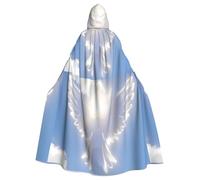 WHJSSF Capa con capucha para adultos con diseño de pájaro frente al sol para Halloween y juegos de rol