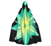 WHJSSF Capa con capucha para adultos con estampado de estrellas en espiral, capa con capucha súper grande sin cremallera