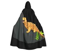 WHJSSF Capa con capucha para adultos con estampado de pangolin under the acantilado, con pajarita para fiestas de disfraces, cosplay