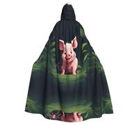 WHJSSF Capa con capucha para adultos con estampado de Piglet and The Spider