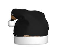 WHJSSF Capybara - Gorro de Navidad con patrón de trabajo duro, duradero para adultos, para Halloween, Navidad, Año Nuevo