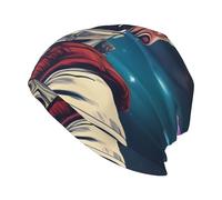 WHJSSF Cool Man in Outer Space Galaxy Pattern - Gorro de punto para adultos, suave, cómodo, elástico, para hombres y mujeres, color negro