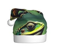 WHJSSF Diferentes tipos de sombrero de Navidad con imagen de lagarto para adultos, por lo que es un regalo divertido y duradero para hombres y mujeres