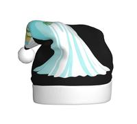 WHJSSF El fantasma del ramo con impresión de sombreros de Navidad de felpa para hombres y mujeres, gorras de fiesta de Año Nuevo para adultos