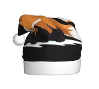 WHJSSF Fox on the Snow - Sombreros de Navidad de felpa para hombres y mujeres, gorras de fiesta de Año Nuevo para adultos