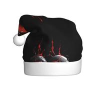 WHJSSF Fragility under a hard shell Pattern Christmas Hat Durable for Adult for Halloween, Christmas New Year