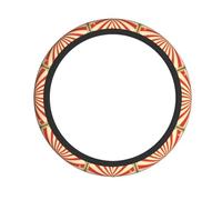 WHJSSF Funda para volante con estampado de fondo de circo vintage, agarre de neopreno de calidad, protección duradera y antideslizante para coches, camiones, SUV y cuatrimotos