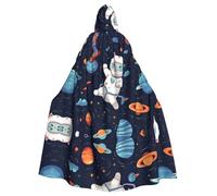 WHJSSF Funny Cat In Spacess Prints Halloween - Capa con capucha para adultos es una capa súper grande, cómoda y duradera