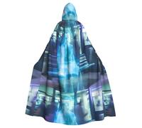 WHJSSF Ghost in the Station Seat - Capa con capucha para adultos para varios entornos de fiesta y carnaval