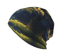 WHJSSF Ginkgo Under The Moonlight - Gorro de punto para adultos, para la vida cotidiana, en casa, salir, color negro