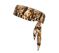 WHJSSF Golden Retriever Puppies - Pañuelo deportivo de doble cara de secado rápido, absorbe la humedad para mujeres, niñas y hombres