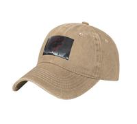 WHJSSF Gorra de béisbol negra con diseño de tiburón gigante en el mar, gorra de algodón ajustable para hombres y mujeres, transpirable y elegante, natural, Talla única