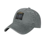 WHJSSF Gorra de béisbol negra con patrón de laberinto, gorra de algodón ajustable para hombres y mujeres, deportes, actividades al aire libre, viajes, gris, Talla única
