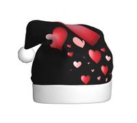 WHJSSF Gorro de Navidad con patrón de felicidad cálida para adultos, accesorio de calidad suave, ligero y esponjoso