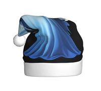 WHJSSF Gorros de Navidad de felpa para hombres y mujeres con estampado de fantasmas de Blue-ray, gorras de fiesta de Año Nuevo para adultos