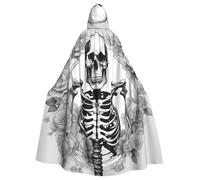 WHJSSF Goth Beauty Girl Picture Halloween - Capa con capucha para adultos es una capa súper grande, cómoda y duradera